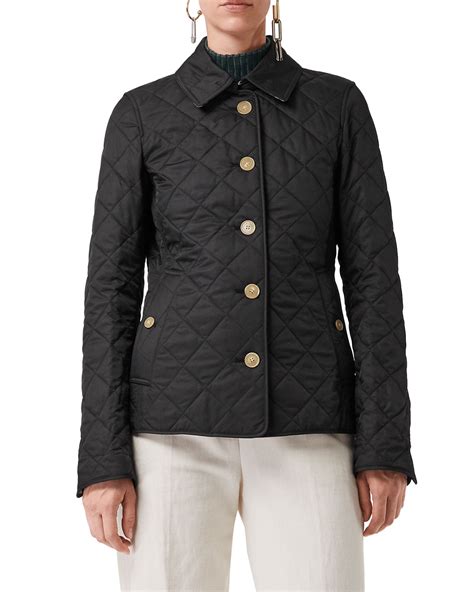 womens burberry quilted jacket|Burberry frankby diamond quilted jacket.